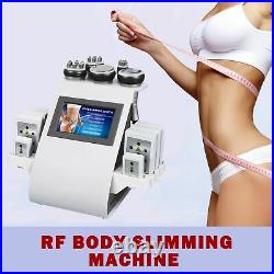 Vacuum Ultrasonic 40K Cavitation Radio Frequency RF Body Slimming Machine 6 In 1