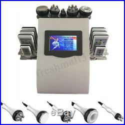 Vacuum Ultrasonic Cavitation 6 IN 1 RF Frequency Body Slimming Machine Spa 110V