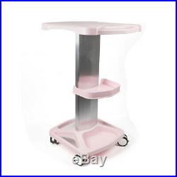 White Aluminum Trolley Cart Stand with Tray For Ultrasonic Cavitation RF Machine